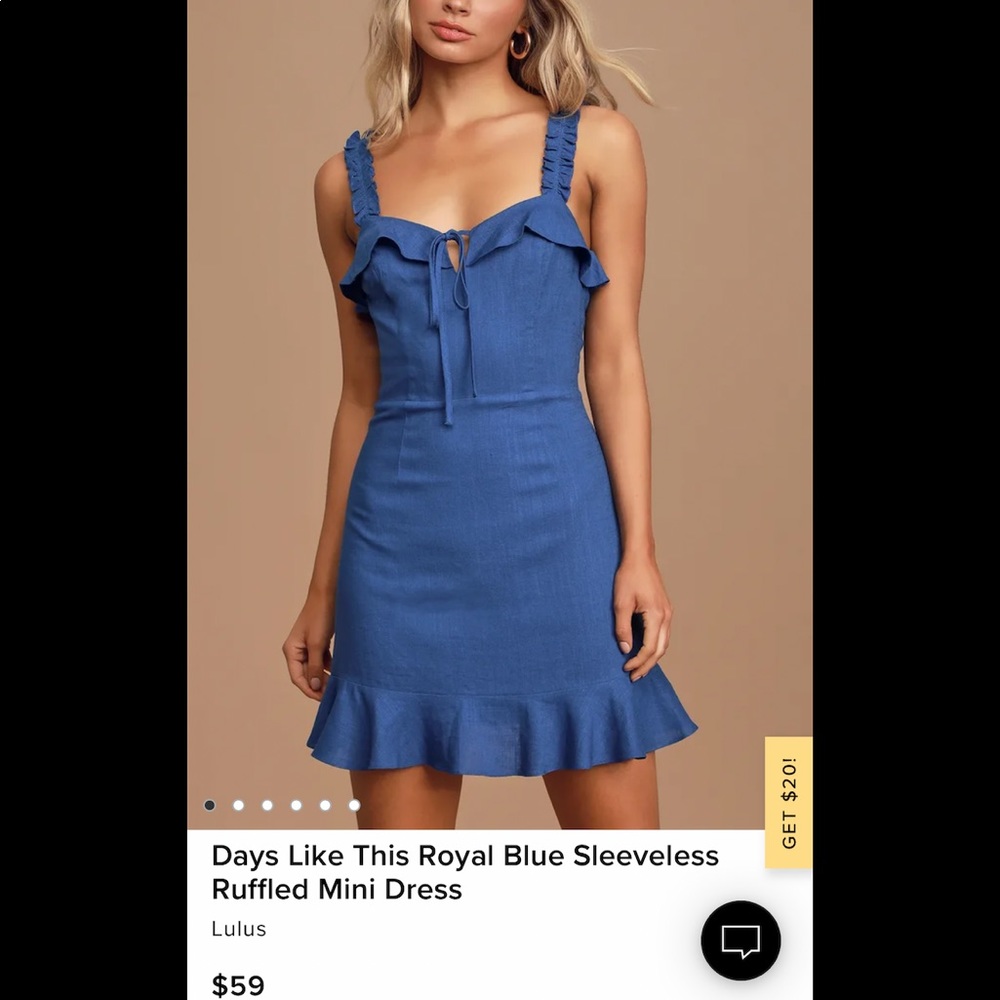 Navy Ruffle Dress